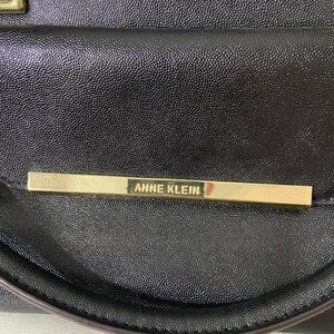 Anne Klein Black and Gold Shoulder Bag